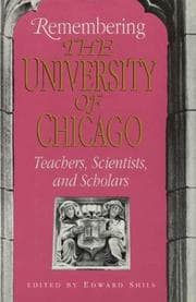 Tapa de Remembering the University of Chicago