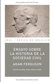 Tapa de Ensayo sobre la historia de la sociedad civil