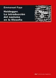 Tapa de Heidegger. La introducción del nazismo en la filosofía