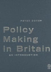 Tapa de Policy Making in Britain