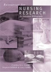 Tapa de Resources for nursing research