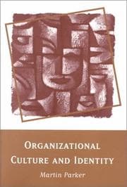 Tapa de Organizational culture and identity