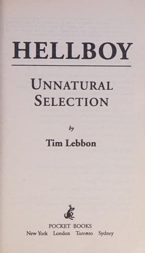 Tapa de Unnatural selection
