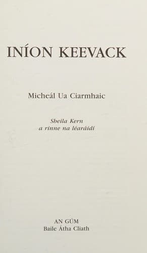 Tapa de Inion Keevack