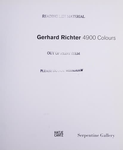 Tapa de Gerhard Richter, 4900 Colours
