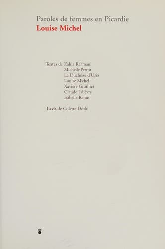 Tapa de Louise Michel