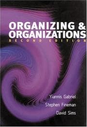 Tapa de Organizing & organizations