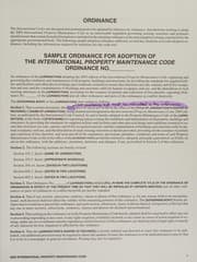Tapa de 2003 International property maintenance code