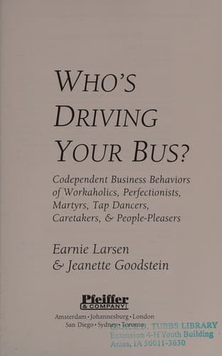 Tapa de Who's driving your bus?
