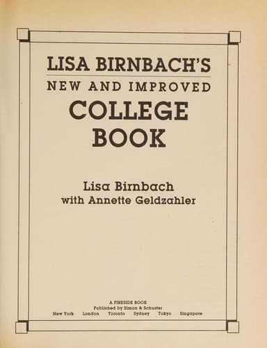 Tapa de New and improved college book