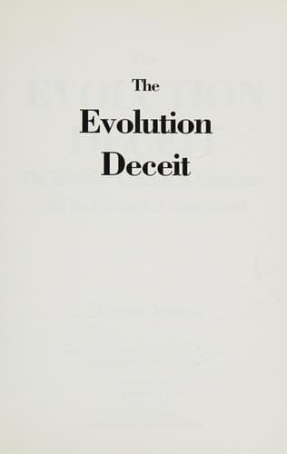 Tapa de The evolution deceit