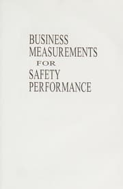 Tapa de Business measurements for safety performance