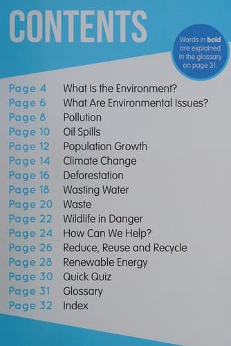 Tapa de Environmental Issues