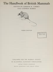 Tapa de The Handbook of British mammals