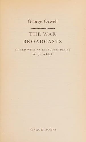 Tapa de War Broadcasts