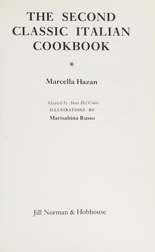 Tapa de The second classic Italian cookbook