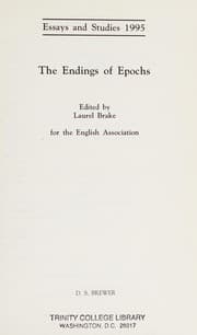 Tapa de The endings of epochs