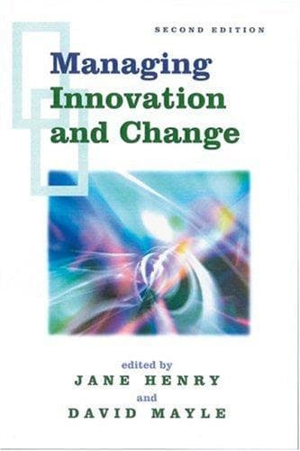 Tapa de Managing Innovation and Change
