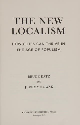 Tapa de The new localism