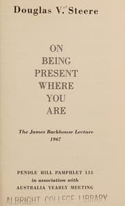 Tapa de On being present where you are