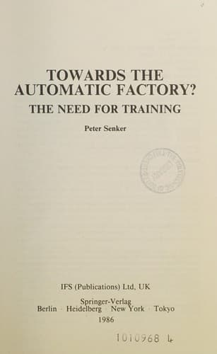 Tapa de Towards the Automatic Factory?