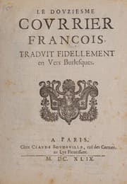 Tapa de Le Premier [-dovziesme] covrrier françois