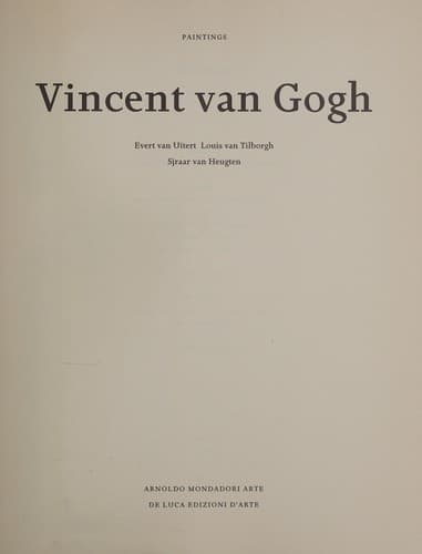Tapa de Vincent van Gogh