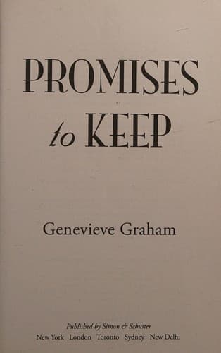Tapa de Promises to Keep