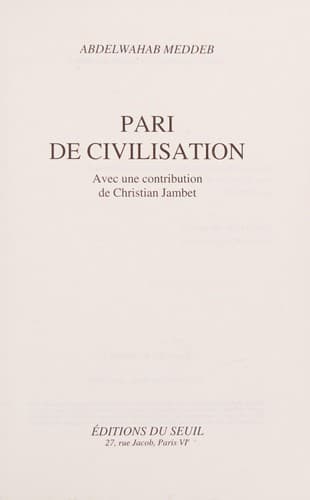Tapa de Pari de civilisation