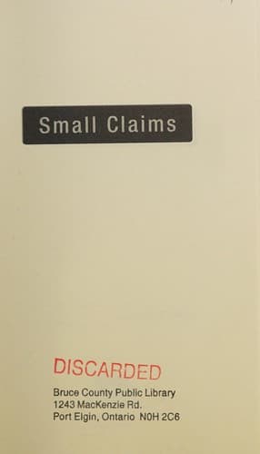 Tapa de Small Claims