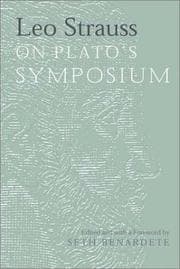 Tapa de Leo Strauss On Plato's Symposium