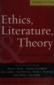 Tapa de Ethics, literature, and theory