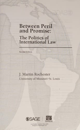 Tapa de Between peril and promise