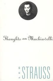 Tapa de Thoughts on Machiavelli