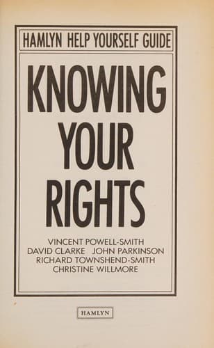 Tapa de Knowing Your Rights