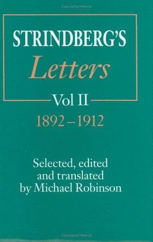 Tapa de Strindberg's letters