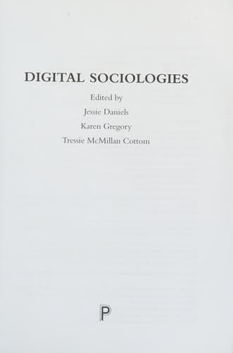 Tapa de Digital Sociologies