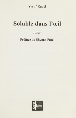 Tapa de Soluble dans l'oeil