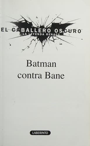 Tapa de Batman contra Bane
