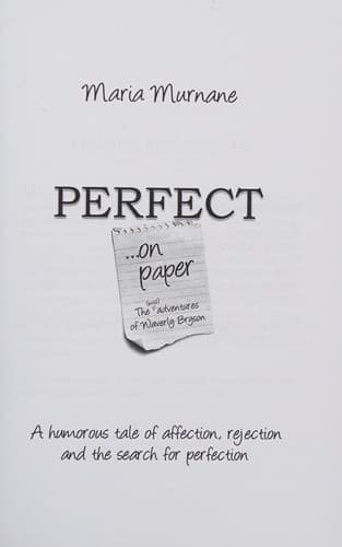 Tapa de Perfect on Paper