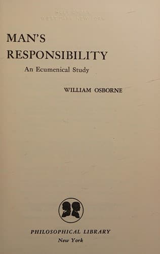Tapa de Man's responsibility