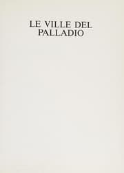 Tapa de Le ville del Palladio