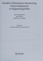 Tapa de Geodetic deformation monitoring