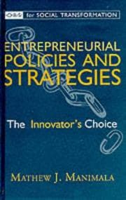 Tapa de Entrepreneurial policies and strategies