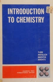 Tapa de Introduction to chemistry