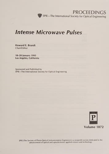 Tapa de Intense microwave pulses