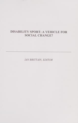Tapa de Disability sport