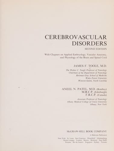 Tapa de Cerebrovascular disorders