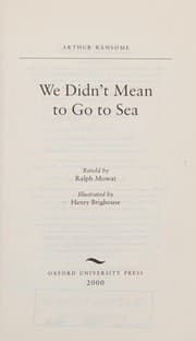 Tapa de We didn't mean to go to sea