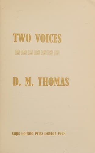 Tapa de Two voices